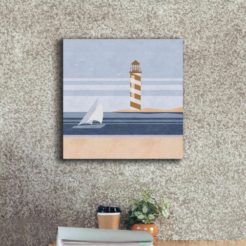 Image of 'cape Cod Lighthouse' by Andrea Haase, Giclee Canvas Wall Art,18 x 18