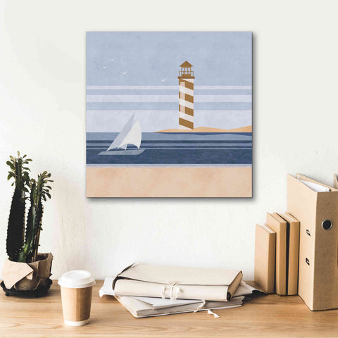 Image of 'cape Cod Lighthouse' by Andrea Haase, Giclee Canvas Wall Art,18 x 18