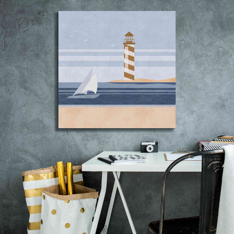 Image of 'cape Cod Lighthouse' by Andrea Haase, Giclee Canvas Wall Art,26 x 26