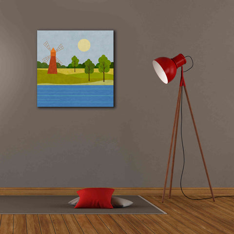 Image of 'The Old Windmill' by Andrea Haase, Giclee Canvas Wall Art,26 x 26