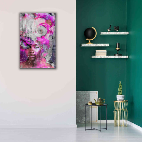 Image of 'New York City Girl Pink' by Andrea Haase, Giclee Canvas Wall Art,26 x 40