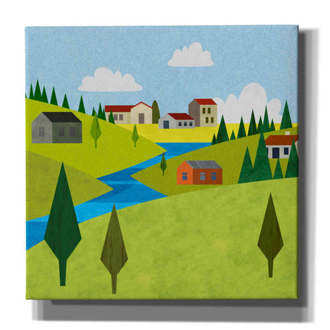 Image of 'River Valley Village II' by Andrea Haase, Giclee Canvas Wall Art
