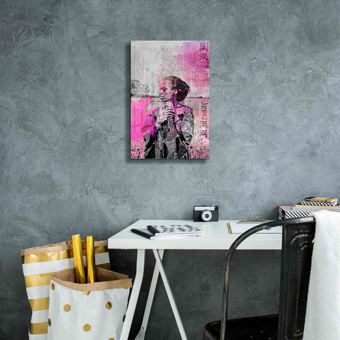 Image of 'Los Angeles City Girl Pink' by Andrea Haase, Giclee Canvas Wall Art,12 x 18