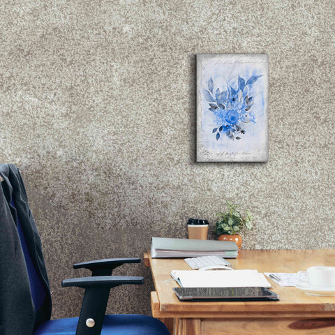 Image of 'Blue Flower Dream' by Andrea Haase, Giclee Canvas Wall Art,12 x 18
