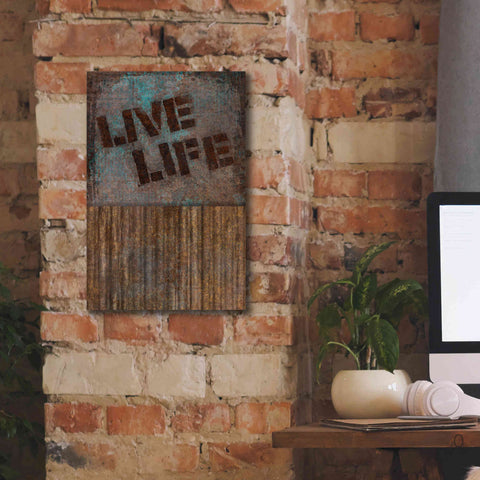 Image of 'Live Life' by Andrea Haase, Giclee Canvas Wall Art,12 x 18