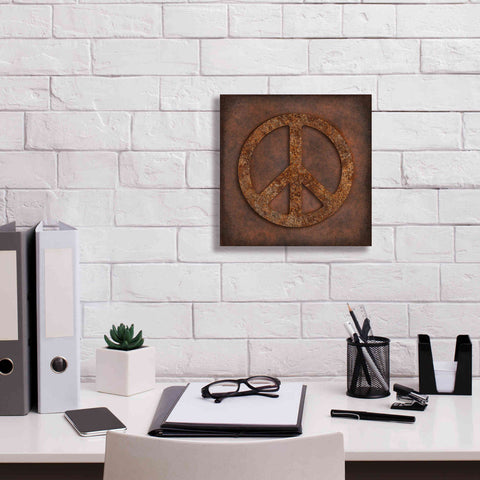 Image of 'Rusted Peace ' by Andrea Haase, Giclee Canvas Wall Art,12 x 12