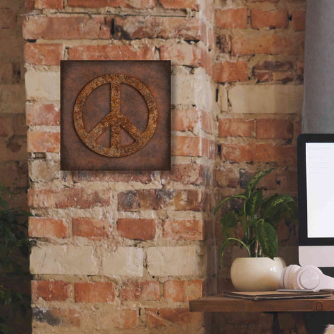 Image of 'Rusted Peace ' by Andrea Haase, Giclee Canvas Wall Art,12 x 12