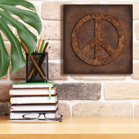 Image of 'Rusted Peace ' by Andrea Haase, Giclee Canvas Wall Art,12 x 12