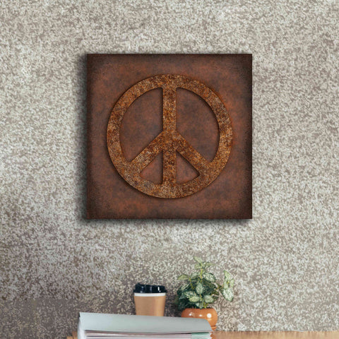 Image of 'Rusted Peace ' by Andrea Haase, Giclee Canvas Wall Art,18 x 18