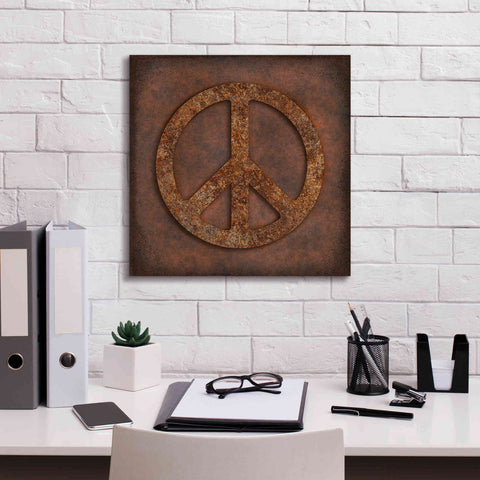 Image of 'Rusted Peace ' by Andrea Haase, Giclee Canvas Wall Art,18 x 18