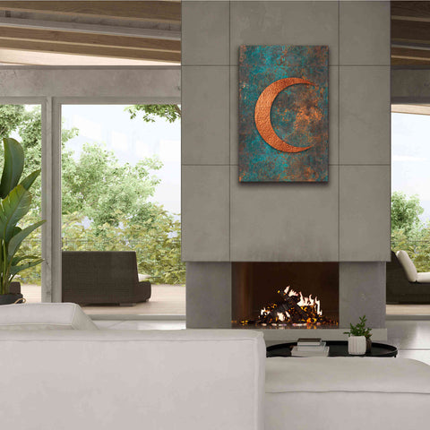 Image of 'Moon Symbiosis Of Rust And Copper' by Andrea Haase, Giclee Canvas Wall Art,26 x 40