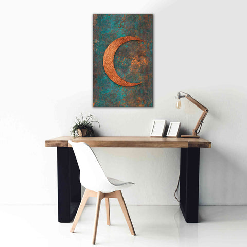 Image of 'Moon Symbiosis Of Rust And Copper' by Andrea Haase, Giclee Canvas Wall Art,26 x 40