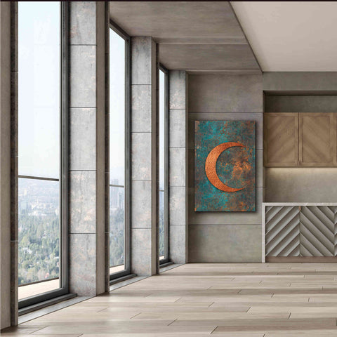 Image of 'Moon Symbiosis Of Rust And Copper' by Andrea Haase, Giclee Canvas Wall Art,40 x 60