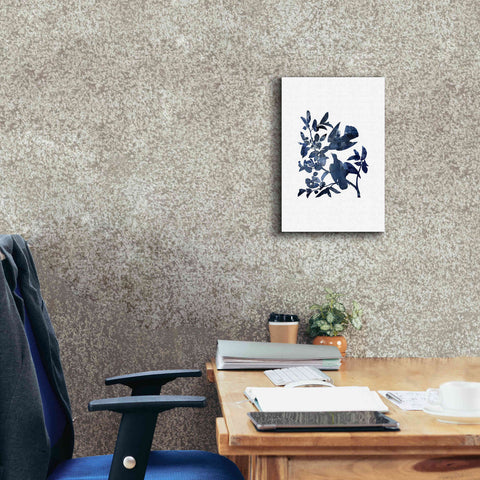 Image of 'Midnight Bluebirds' by Andrea Haase, Giclee Canvas Wall Art,12 x 18