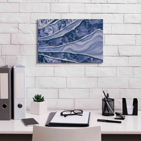 Image of 'Blue Marble And Stone' by Andrea Haase Giclee Canvas Wall Art,18 x 12