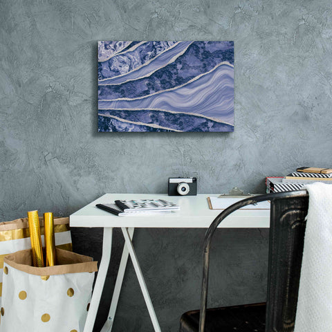 Image of 'Blue Marble And Stone' by Andrea Haase Giclee Canvas Wall Art,18 x 12