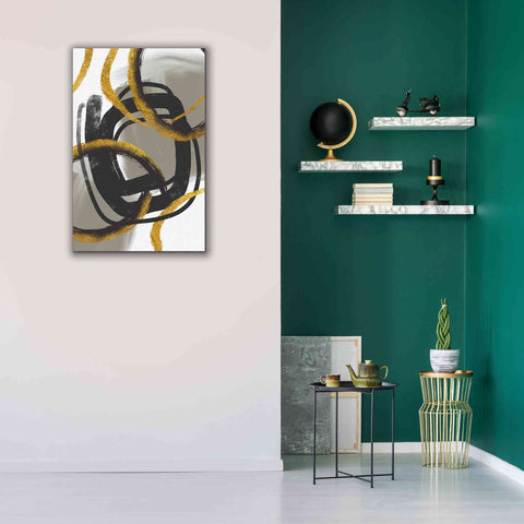 Image of 'Gold Meets Neutrals IV' by Andrea Haase Giclee Canvas Wall Art,26 x 40
