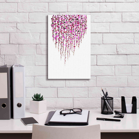 Image of 'Fancy Dots Pink' by Andrea Haase Giclee Canvas Wall Art,12 x 18