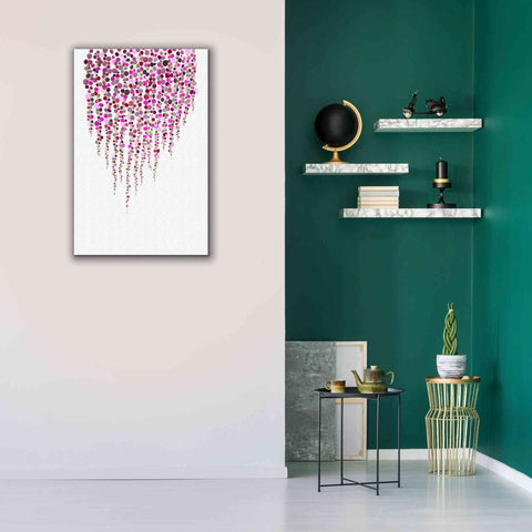 Image of 'Fancy Dots Pink' by Andrea Haase Giclee Canvas Wall Art,26 x 40