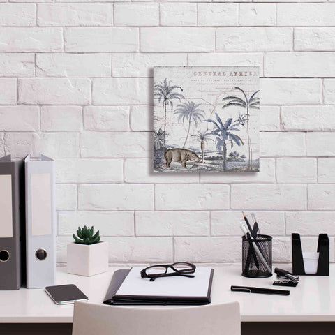 Image of 'Hippo Adventure' by Andrea Haase Giclee Canvas Wall Art,12 x 12