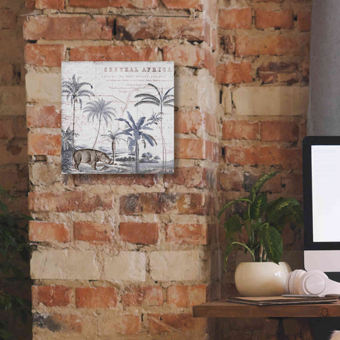 Image of 'Hippo Adventure' by Andrea Haase Giclee Canvas Wall Art,12 x 12