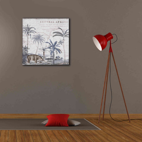 Image of 'Hippo Adventure' by Andrea Haase Giclee Canvas Wall Art,26 x 26