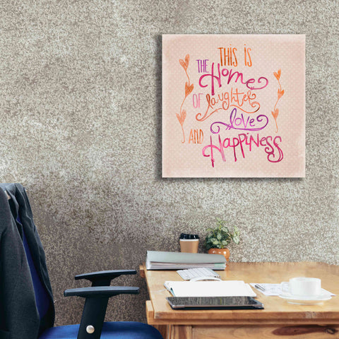 Image of 'Home Of Happiness' by Andrea Haase Giclee Canvas Wall Art,26 x 26