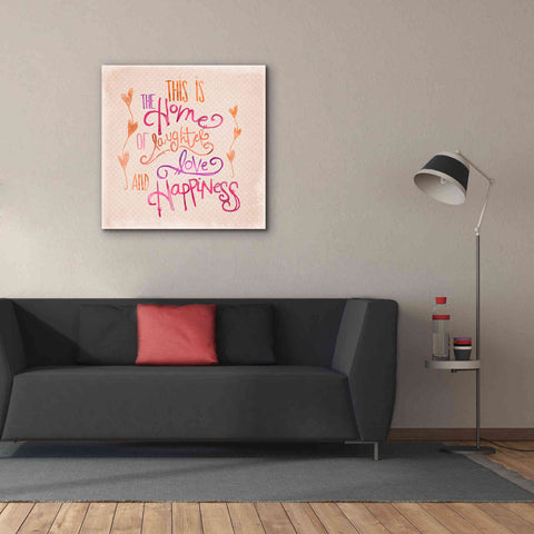 Image of 'Home Of Happiness' by Andrea Haase Giclee Canvas Wall Art,37 x 37