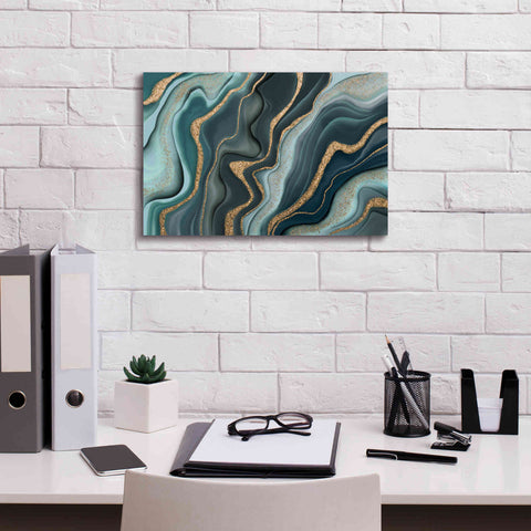 Image of 'Marbled Ink' by Andrea Haase Giclee Canvas Wall Art,18 x 12