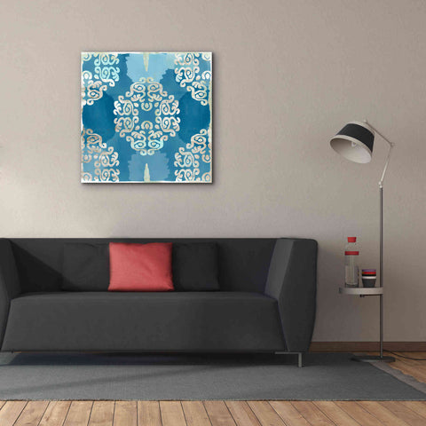 Image of 'Royal Blue Tile III' by Flora Kouta Giclee Canvas Wall Art,37 x 37