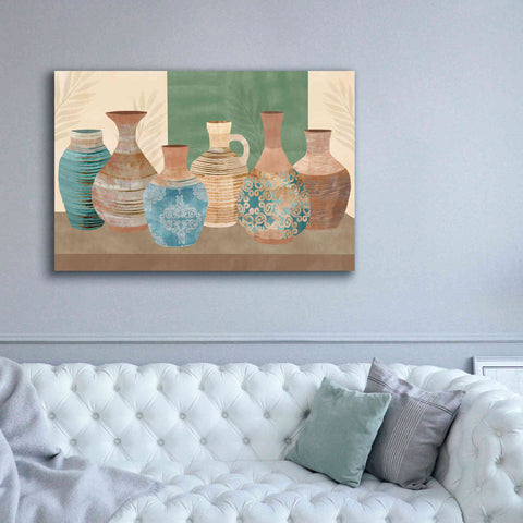 Image of 'Earthenwared Pots IV' by Flora Kouta Giclee Canvas Wall Art,60 x 40