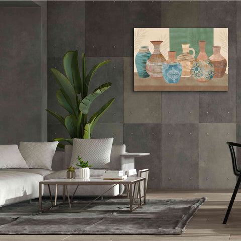 Image of 'Earthenwared Pots IV' by Flora Kouta Giclee Canvas Wall Art,60 x 40