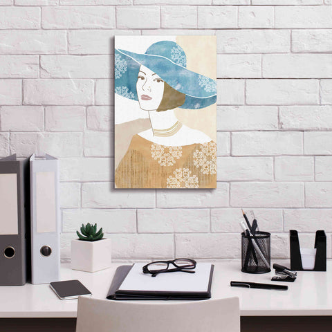 Image of 'Chapeau Boho II' by Flora Kouta Giclee Canvas Wall Art,12 x 18