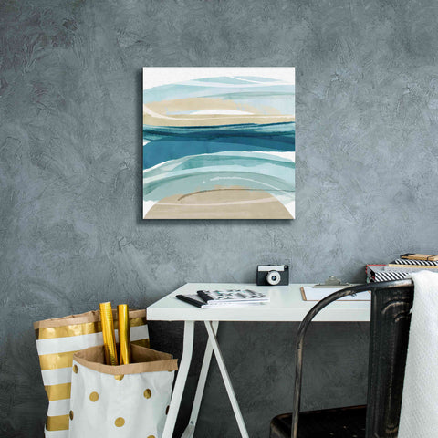 Image of 'Cirrus Flow II' by Flora Kouta Giclee Canvas Wall Art,18 x 18