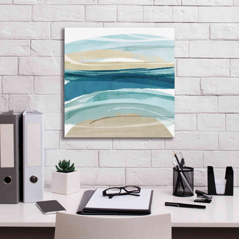 Image of 'Cirrus Flow II' by Flora Kouta Giclee Canvas Wall Art,18 x 18