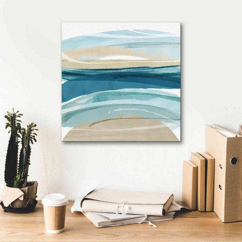 Image of 'Cirrus Flow II' by Flora Kouta Giclee Canvas Wall Art,18 x 18