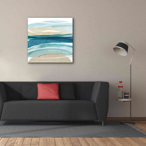 Image of 'Cirrus Flow II' by Flora Kouta Giclee Canvas Wall Art,37 x 37