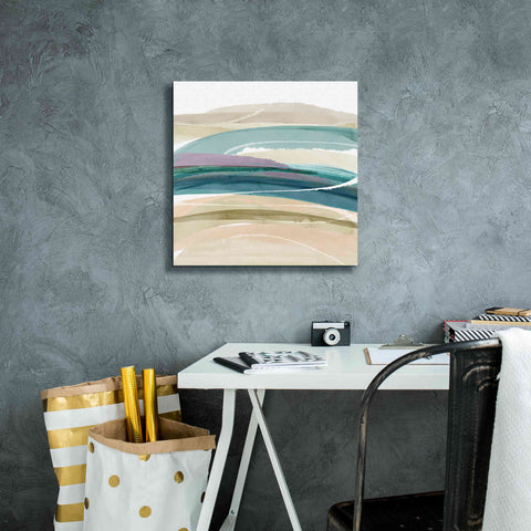 Image of 'Cirrus Flow III' by Flora Kouta Giclee Canvas Wall Art,18 x 18