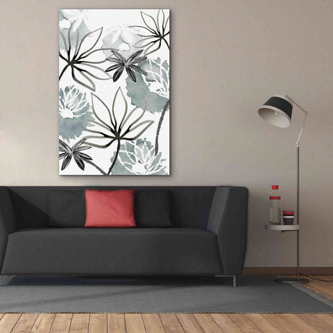 Image of 'Monochrome Flowers II' by Flora Kouta Giclee Canvas Wall Art,40 x 60