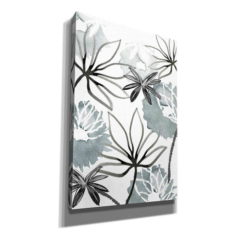 Image of 'Monochrome Flowers II' by Flora Kouta Giclee Canvas Wall Art