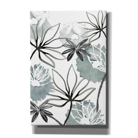 Image of 'Monochrome Flowers II' by Flora Kouta Giclee Canvas Wall Art