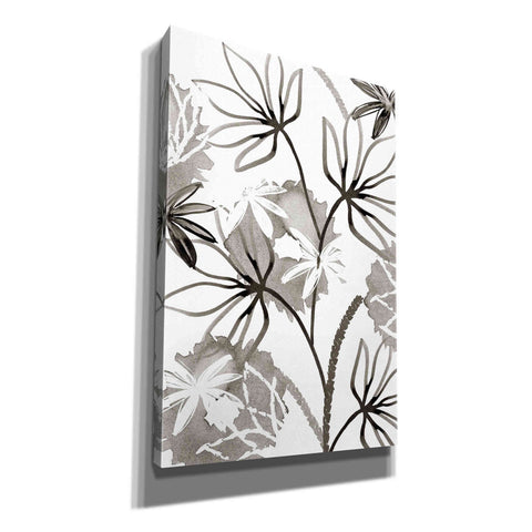 Image of 'Monochrome Flowers III' by Flora Kouta Giclee Canvas Wall Art