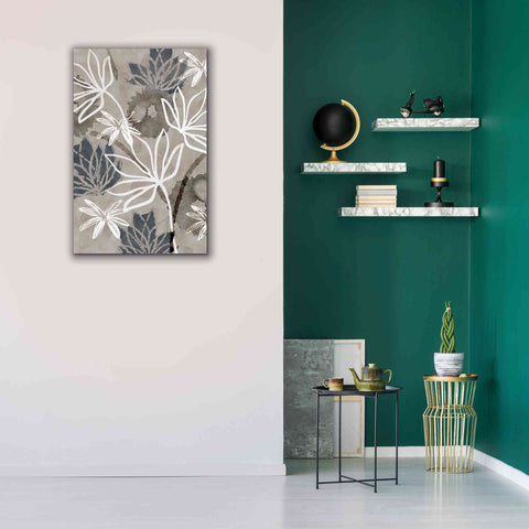 Image of 'Monochrome Flowers IV' by Flora Kouta Giclee Canvas Wall Art,26 x 40