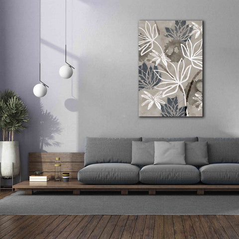 Image of 'Monochrome Flowers IV' by Flora Kouta Giclee Canvas Wall Art,40 x 60