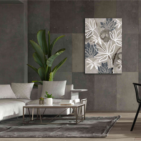 Image of 'Monochrome Flowers IV' by Flora Kouta Giclee Canvas Wall Art,40 x 60