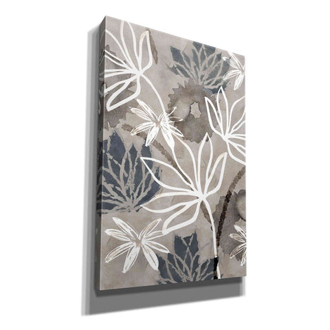 Image of 'Monochrome Flowers IV' by Flora Kouta Giclee Canvas Wall Art