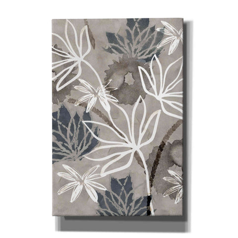 Image of 'Monochrome Flowers IV' by Flora Kouta Giclee Canvas Wall Art