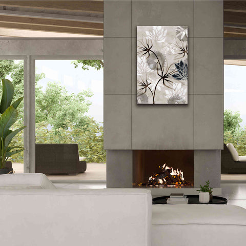 Image of 'Monochrome Flowers V' by Flora Kouta Giclee Canvas Wall Art,26 x 40