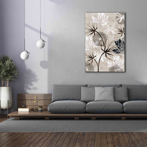 Image of 'Monochrome Flowers V' by Flora Kouta Giclee Canvas Wall Art,40 x 60