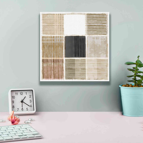 Image of 'Natural Patchwork I' by Flora Kouta Giclee Canvas Wall Art,12 x 12